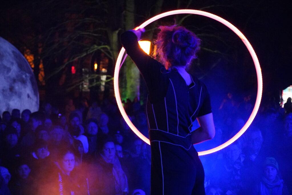 Feuer- und Lasershow zur "Nordlichter" im Schlosspark Celle