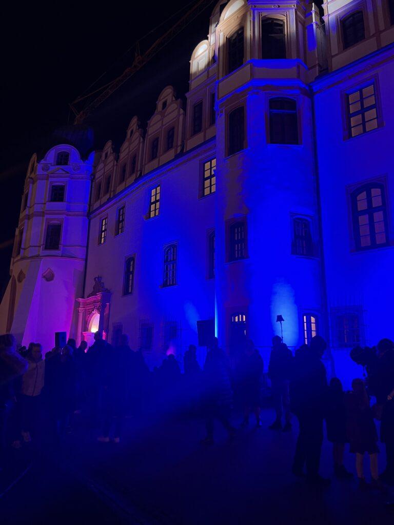 Feuer- und Lasershow zur "Nordlichter" im Schlosspark Celle